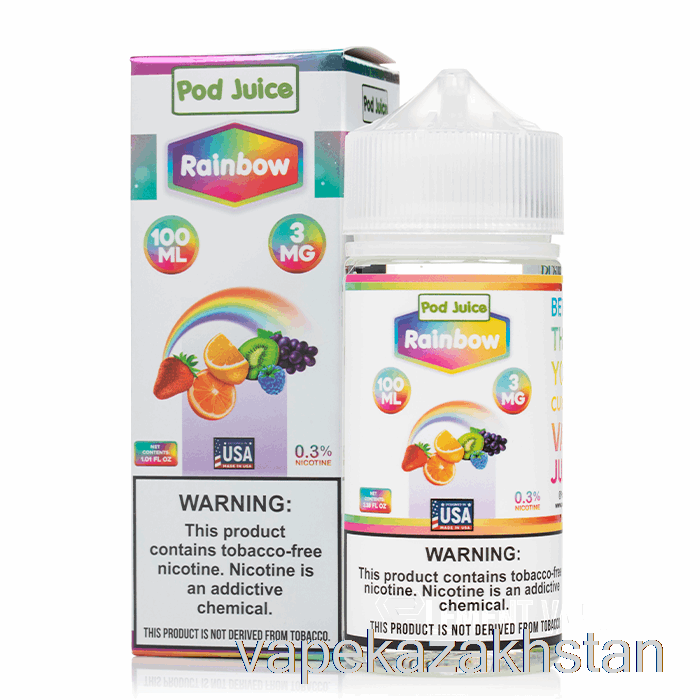 Vape Smoke Rainbow - Pod Juice - 100mL 12mg